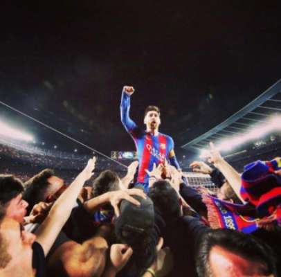 Messi marcou um dos gols do 'Milagre do Camp Nou'