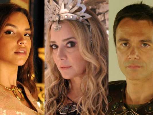 Shamiran (Gabriela Moreyra) flagra Sammu-Ramat (Christine Fernandes) e Nebuzaradã (Angelo Paes Leme) juntos, nos próximos capítulos da novela 'O Rico e Lázaro'