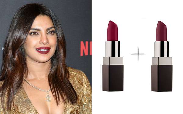 Priyanka ChopraA atriz, cantora e modelo indiana, Priyanka Chopra, arrasou com esse tom de vinho bem fechado no tapete vermelho do Golden Globes. Para conseguir esse efeito, a maquiadora misturou as cores An Affair e Seduction, da linha Velour Lovers Lip Colour da marca Laura Mercier. Você encontra cada um por U$ 28, no site da marca.