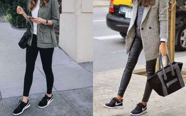 CALÇA LEGGINGNão precisa quebrar a cabeça para pensar em um look confortável e bonito. A legging voltou com tudo nesta estação, podendo ser combinada com diversas peças. Nesta inspiração, os tênis estilo esporte são a combinação perfeita para quem não precisa usar salto!