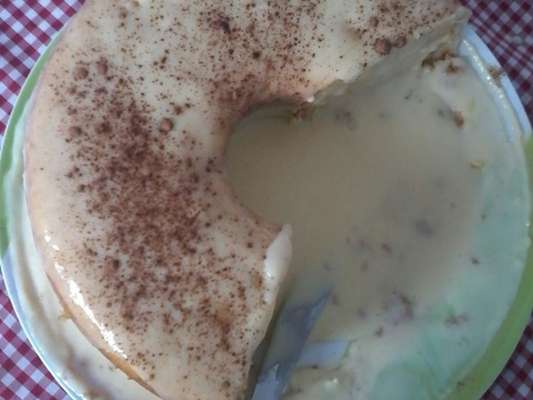 Bolo de milho vulcão
