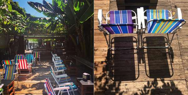 PITICOO Pitico, localizado em Pinheiros, é um bar com ambiente descolado e bem descontraído, feito a partir de estruturas de contêineres e acomodando os clientes em cadeiras de praia. O espaço é praticamente todo a céu aberto, rodeado de muitas árvores e um belo jardim. Nos dias mais quentes, um chuveirão faz às vezes da praia, que tanto falta na capital. O local abre ao meio-dia e vai até a meia-noite – do almoço ao happy hour! Endereço: R. Guaicuí, 61 - Pinheiros Horário de funcionamento: Segunda as 18h às 23h | Terça a domingo das 12h às 00h