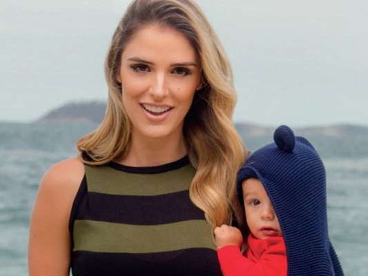Rafa Brites comentou mudanças do corpo após a gravidez do filho, Rocco, de 9 meses: 'Ganhei estrias'