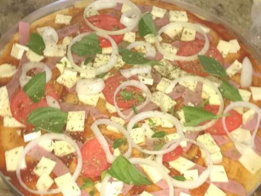 Pizza de pão velho