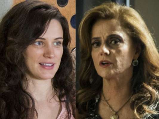 Clara (Bianca Bin) acusa Sophia (Marieta Severo) de usar trabalho escravo em seu garimpo, na novela 'O Outro Lado do Paraíso'