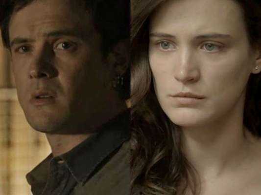 Gael (Sergio Guizé) implora para que Clara (Bianca Bin) o ajude, mas ela se recusa e o humilha, na novela 'O Outro Lado do Paraíso'