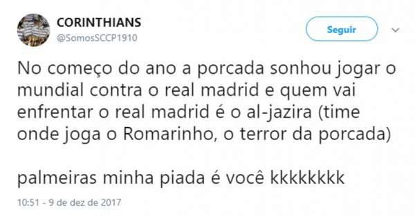 Nas redes sociais, corintianos brincam com presença de Romarinho no Mundial de Clubes