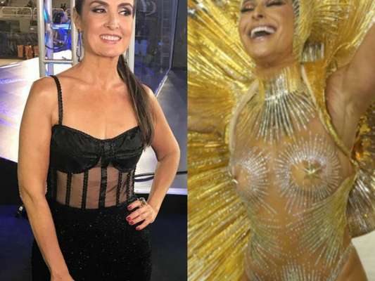 Fátima Bernardes, pedida em casamento por fã, ouve de Sabrina Sato convite para desfilar em cobertura nesta segunda-feira, dia 12 de fevereiro de 2018
