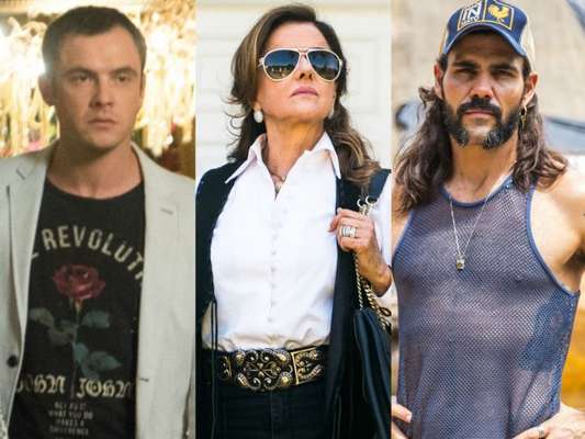 Gael (Sergio Guizé) flagra Sophia (Marieta Severo) com Mariano (Juliano Cazarré) e troca socos com o garimpeiro, na novela 'O Outro Lado do Paraíso'