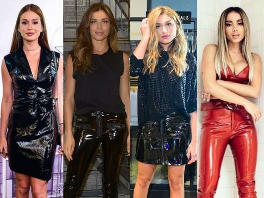 O vinil chegou com tudo! Confira looks de artistas como Marina Ruy Barbosa, Grazi Massafera, Sasha Meneghel e Anitta e inspire-se para apostar nas peças com o material!
