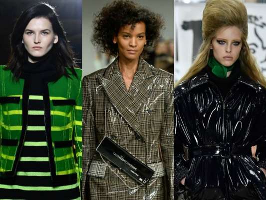 Semanas de moda internacionais apontam o vinil como tendência do inverno 2018