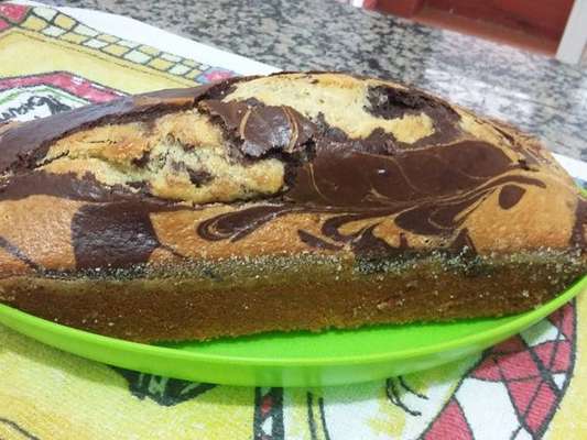 Bolo mármore de liquidificador