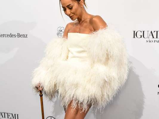 Sabrina Sato prestigia o baile anual da amfAR, The Foundation for AIDS Research, em São Paulo, na noite desta sexta-feira, 13 de abril de 2018