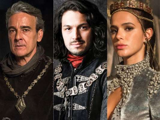 Afonso (Romulo Estrela) duela com Otávio (Alexandre Borges) para impedir casamento do rei com Catarina (Bruna Marquezine) nos próximos capítulos da novela 'Deus Salve o Rei'