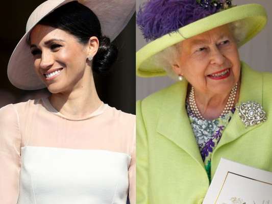 Meghan Markle ganha autorização para chamar Rainha Elizabeth por apelido, como indica revista 'Grazia' nesta quarta-feira, dia 13 de junho de 2018