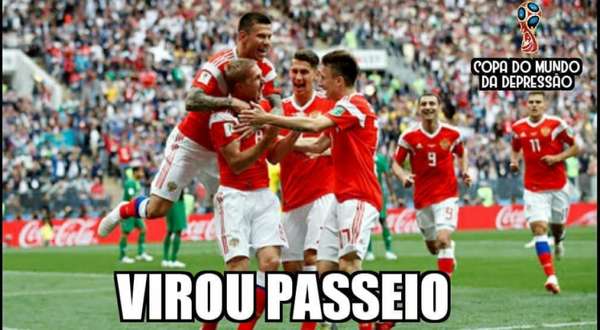 Humor na Copa: os memes de Rússia 5-0 Arábia Saudita