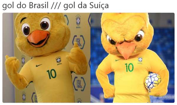 Os melhores memes do empate do Brasil com a Suíça - Após o empate do Brasil em 1 a 1 com a Suíça, válido pela estreia da seleção na Copa do Mundo, os internautas usaram a criatividade mais uma vez para criar diversos memes. Os assuntos são variados: comemorações, reclamações e piadas.