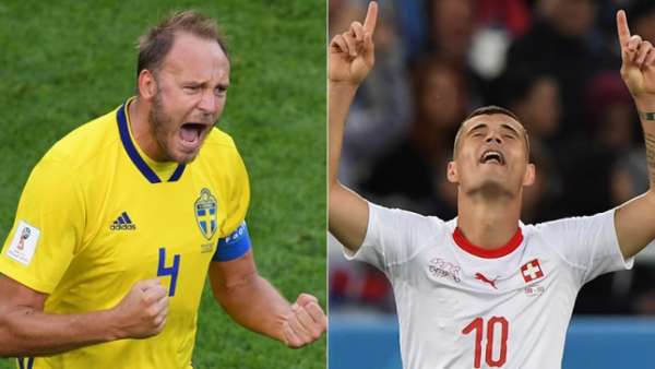 Granqvist e Xhaka são destaques de suas respectivas seleções