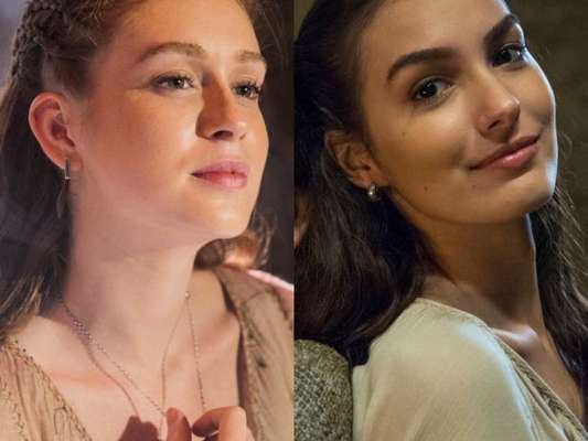 Marina Ruy Barbosa e Marina Moschen dançaram o funk 'Só Quer Vrau' durante intervalo de gravações da novela 'Deus Salve o Rei'