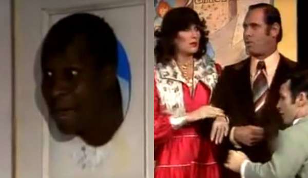 'QUADRO DE UM CRIOLO' - Mesmo com um negro no elenco principal, os 'Trapalhões' originais exibiam diálogos racistas sem grande preocupação. Em uma esquete do programa, Dedé tenta vender uma ‘pintura’ com a cabeça de Mussum, e o cliente responde: ‘Eu compraria se esse quadro não fosse de um criolo!’