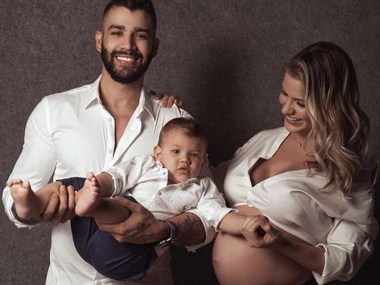 Andressa Suita homenageia Gusttavo Lima com vídeo do cantor ao lado dos filhos, em 12 de agosto de 2018