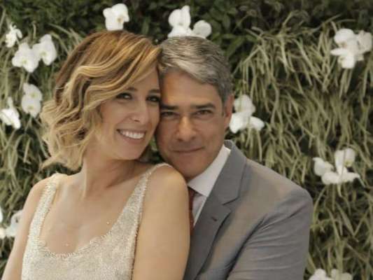 Natasha Dantas e William Bonner se casaram em São Paulo no último sábado, 8 de setembro de 2018