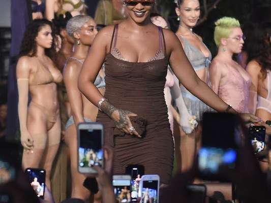 Savage X Fenty, a marca de Rihanna desfila na Semana de Moda de Nova York, que vai até sexta-feira, 14 de setembro de 2018