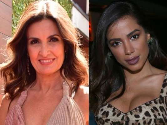 Fátima Bernardes se inspira em Anitta ao posar para foto nesta quarta-feira, dia 10 de outubro de 2018