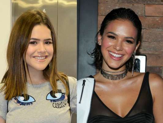 Bruna Marquezine e Maisa Silva tiveram um bate-papo virtual neste fim de semana através do Instagram