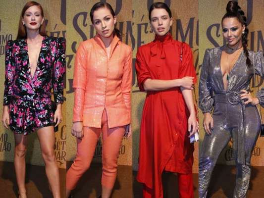 Veja os looks das famosas na festa de lançamento da novela 'O Sétimo Guardião', no espaço EXC, na Lagoa, zona sul do Rio de Janeiro, nesta quinta-feira, 8 de novembro de 2018