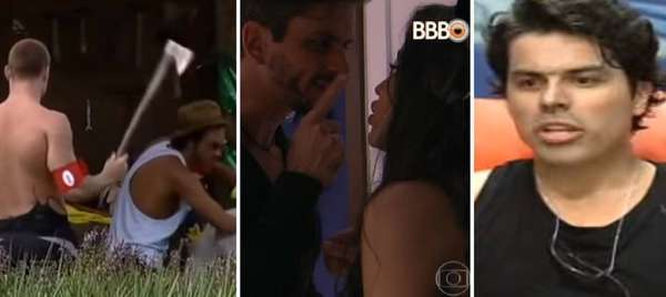 Expulsões em reality shows - Diversos participantes já foram expulsos de reality shows como o 'Big Brother Brasil' e 'A Fazenda'. Entre os motivos, constam diversas atitudes consideradas pela direção dos programas como "agressões", uma suposta relação próxima entre um confinado e a família de um diretor da Globo e até mesmo uma ameaça usando um machado de verdade. Relembre mais detalhes desses casos a seguir.