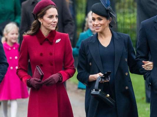 Kate Middleton, Meghan Markle e a família real juntam-se à rainha Elizabeth II em tradicional missa de Natal, realizada na Igreja de Santa Maria Madalena, na Inglaterra, nesta terça-feira, 25 de dezembro de 2018