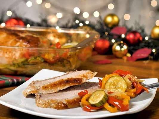 Pernil com legumes