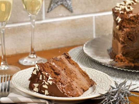 Torta gelada de chocolate