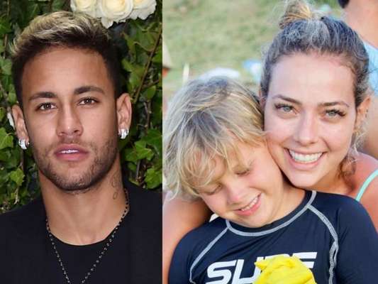 Neymar interage com a ex Carol Dantas em foto do filho, Davi Lucca, nesta terça-feira, dia 08 de janeiro de 2018