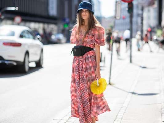 Pochete + vestido de verão