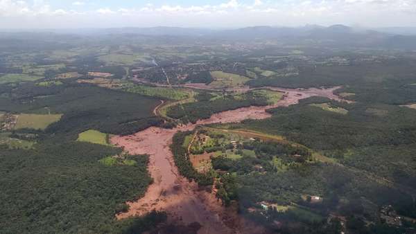 A barragem da mina do Feijão, situada na região de Brumadinho (MG), rompeu nesta sexta-feira (25).