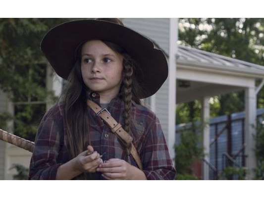 Em "The Walking Dead", na 9ª temporada: Judith (Cailey Fleming) rouba a cena durante retorno da série