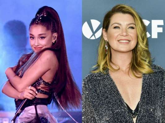 Ariana Grande tem a melhor reação ao ver Ellen Pompeo e Giacomo Gianniotti dançando "break up with your girlfriend, I'm bored"