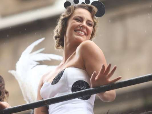 Paolla Oliveira, Emanuelle Araújo, Maria Rita e Leandra Leal no bloco Cordão do Bola Preta, no centro do Rio de Janeiro, na manhã deste sábado, 2 de março de 2019