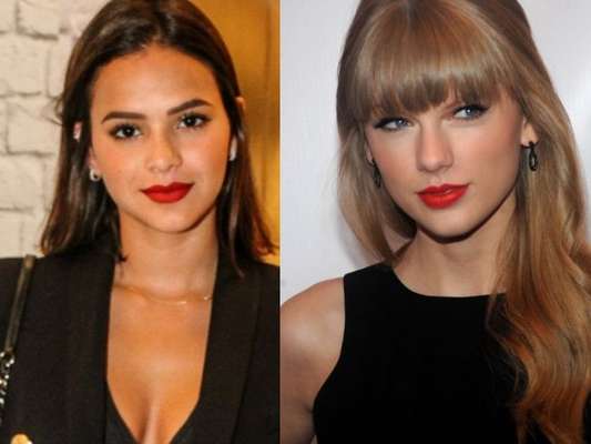 Bruna Marquezine e Taylor Swift usam looks iguais. Coincidência fashion ou inspiração de musas?