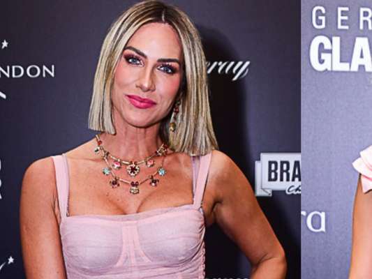 Giovanna Ewbank e Julia Konrad usam look e make rosa millennial em prêmio