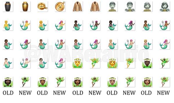 Mais de 150 emojis do WhatsApp ganharam um visual renovado