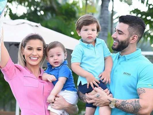 Filhos de Gusttavo Lima e Andressa Suita, Samuel e Gabriel roubam cena na web. Lembre 20 fotos em matéria nesta quinta-feira, dia 04 de junho de 2019