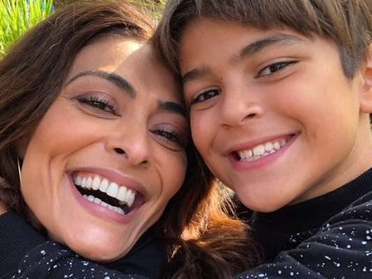 Semelhança de Juliana Paes e o filho Pedro surpreende fãs em foto nesta quarta-feira, dia 10 de julho de 2019