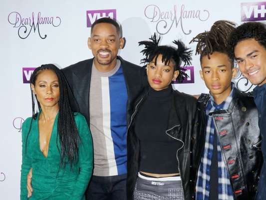 Will Smith tem dois filhos do casamento com Jada Pinkett Smith - Jaden e Willow - e de Trey (à direita), fruto do primeiro casamento