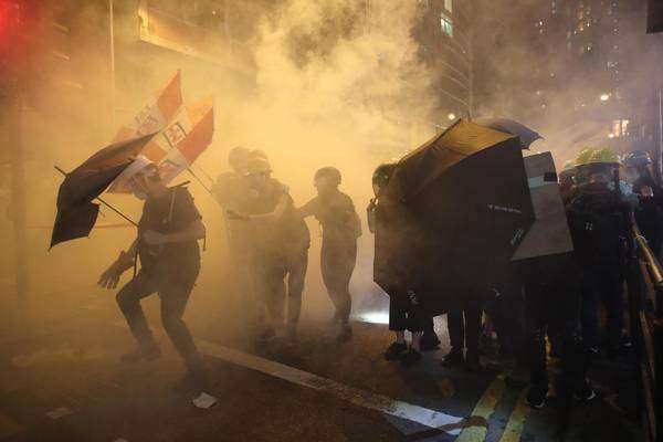 Manifestação pró-democracia em Hong Kong