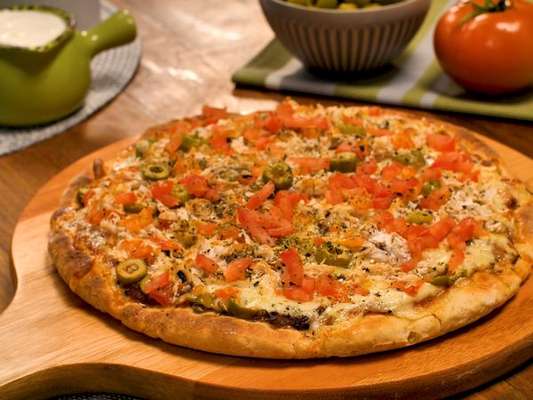 Massa de pizza com iogurte