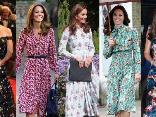 Vestidos florais de Kate Middleton são a cara da Primavera-Verão