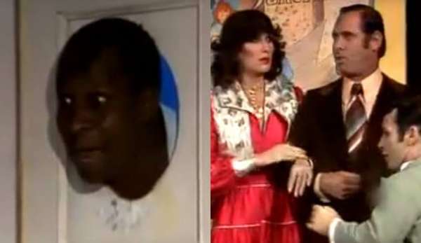 'QUADRO DE UM CRIOLO' - Mesmo com um negro no elenco principal, os 'Trapalhões' originais exibiam diálogos racistas sem grande preocupação. Em uma esquete do programa, Dedé tenta vender uma ‘pintura’ com a cabeça de Mussum, e o cliente responde: ‘Eu compraria se esse quadro não fosse de um criolo!’